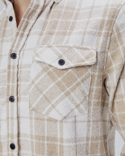 Resim Paul&More Çift Cep Kapaklı Erkek Gömlek 8025-1