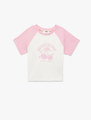 Resim Koton Kız Çocuk T-shirt 6SKG10145AK