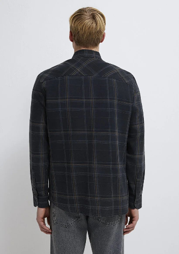 Resim Mavi Erkek Uzun Kol Gömlek M0210806-91469