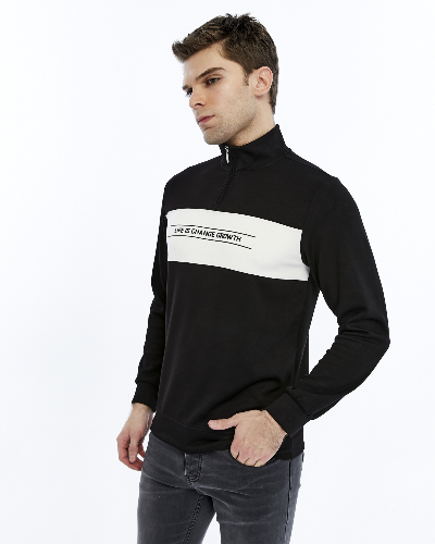 Resim Paul&More Yarım Fermuar Erkek Sweat 227 Parçalı Yarım Fermuarlı