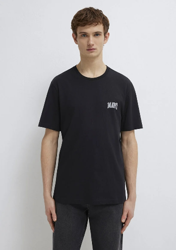 Resim Mavi Logo Erkek T-shirt M0611714-900