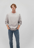 Resim Mavi Bisiklet Yaka Erkek Sweat M0S10276-81582