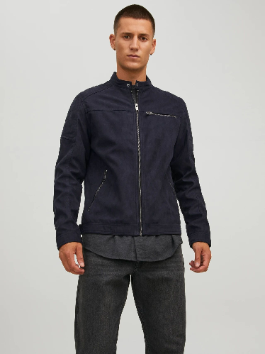 Resim Jack & Jones Jjerocky Jacket Noos Erkek Deri Mont Ve Ceket 12147218