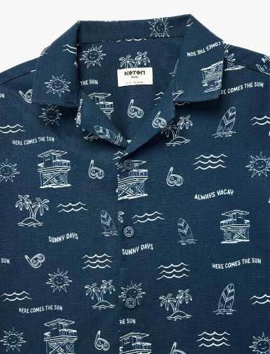 Resim Koton Erkek Çocuk Gömlek 6SKB60112TW