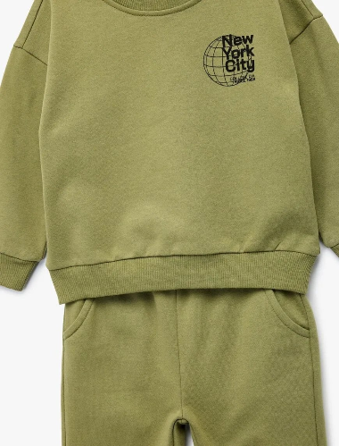 Resim Koton Erkek Bebek Sweat Takım 6Wmb10057Tk