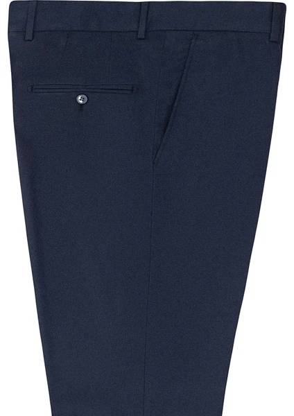 Resim Süvari Erkek Regular Kalıp  Polyester Viskoz Düz Pantolon PN1014400379