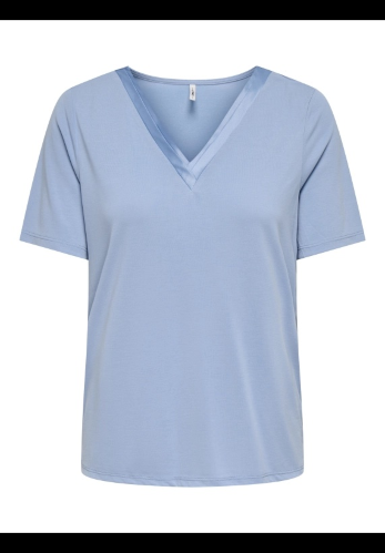 Resim Only Onlfree Lıfe S/S Splıt V-Neck Top Jrs Kadın T-shirt 15368626