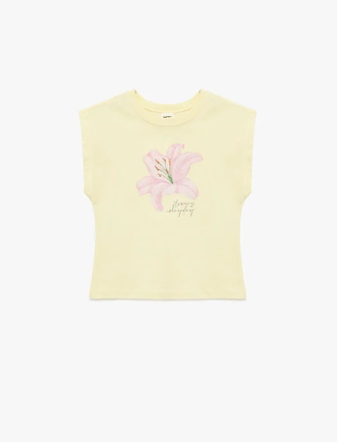 Resim Koton Kız Bebek T-shirt 6SMG10062AK