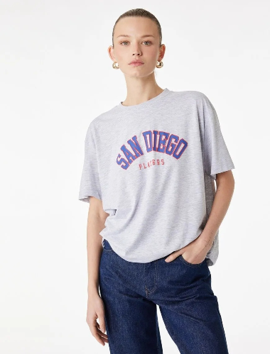 Resim Koton Kadın T-shirt 6SAK50059EK