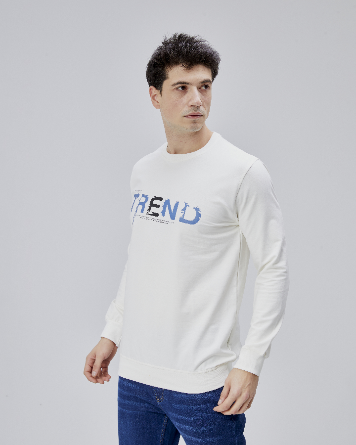 Resim Paul&More Erkek Sweat Trend Baskı 0 Yaka 2 İp