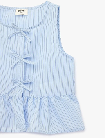 Resim Koton Kız Çocuk Kısa Kol Gömlek 6SKG60003EW