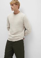 Resim Mavi Bisiklet Yaka Erkek Sweat M0S10457-35111