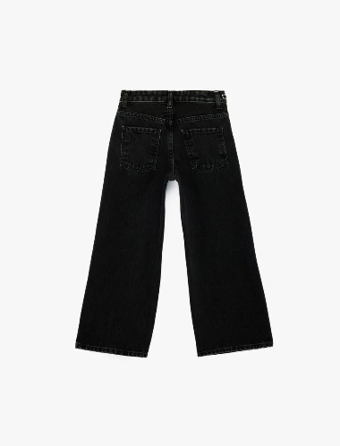 Resim Koton Kız Çocuk Jean Pantolon 6SKG40073AD