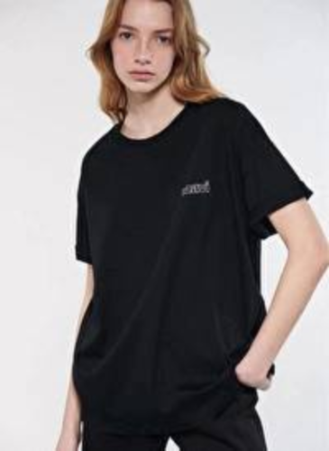 Resim Mavi Kısa Kollu Kadın T-Shirt M1611309-900