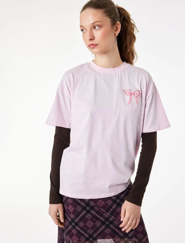 Resim Koton Kadın T-shirt 6SAL10250IK