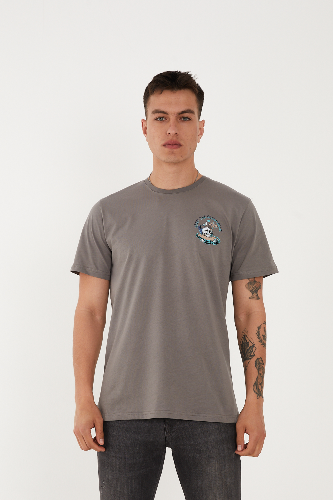 Resim Paul&More T-004 Skull Erkek T-Shirt