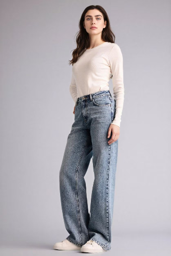 Resim Defacto Kadın Jean Pantolon F9596AX/NM28