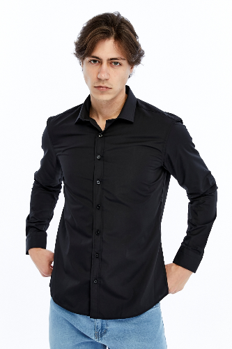 Resim Süvari Wonder Slım Uzun Erkek Gömlek Gm1007100695