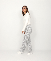 Resim Viole&More Kadın Pantolon 2497 Çizgili