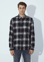 Resim Mavi Erkek Uzun Kol Gömlek M0211770-91367