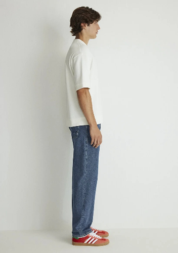 Resim Mavi Erkek T-shirt M0611614-70057