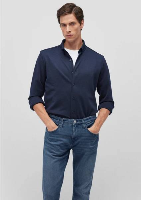 Resim Mavi Uzun Kol Erkek Gömlek M0211660-86415