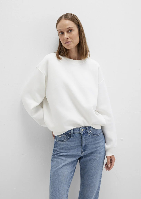 Resim Mavi Bisiklet Yaka Kadın Sweat M1610198-70057