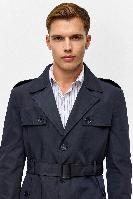 Resim Süvari Slim Kalıp Erkek Trençkot MN2008700522