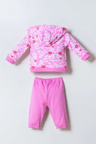 Resim U.S. Polo Assn Bebek Kız Bebek Sweat Takım Usb3007