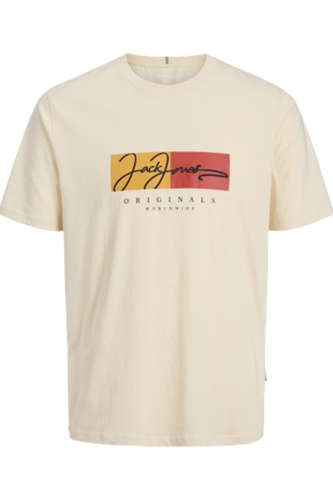 Resim Jack & Jones Jorfrederıksberg Box Scrıpt Tee Ss Cn Sn Erkek T-shirt 12278266