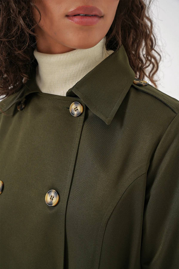 Resim Yenikoza Kadın Pardesü  Trençkot