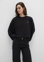 Resim Mavi Yuvarlak Yaka Logo Kadın Sweat M1S10490-900