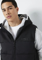 Resim Mavi Kapüşonlu Erkek Yelek M0110786-71379