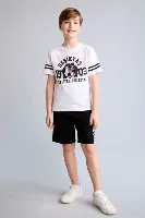 Resim Defacto Erkek Çocuk Kot&Kanvas Şort H8377A8/BK81