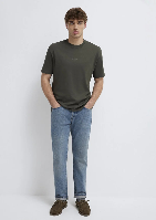 Resim Mavi Erkek T-shirt M0613102-71553