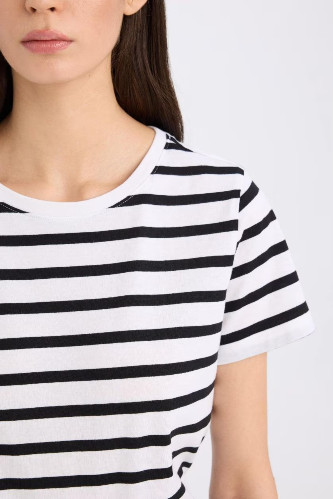 Resim Defacto Kadın T-shirt C2612AX/BK81