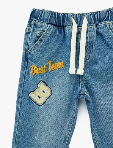 Resim Koton Erkek Bebek Jean Pantolon 6SMB40015TD