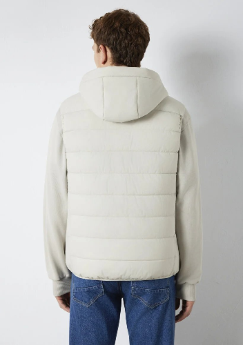 Resim Mavi Kapüşonlu Erkek Yelek M0110554-70144