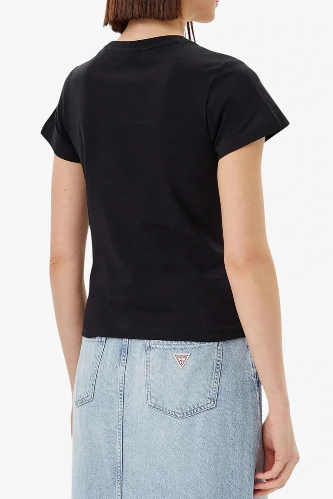 Resim Guess Athleisure  Kadın  T-shirt V5GI10K9RM1-JBLK Narcıso Cn T-Shırt