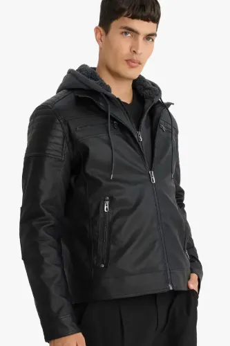 Resim Defacto  Erkek Deri Mont ve Ceket N9693AZ/BK27
