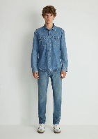 Resim Mavi Ted Mid Erkek Gömlek M0210909-87933