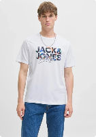 Resim Jack & Jones Jjgeplas Tee Ss Crew Neck Ln Erkek T-shirt 12278523