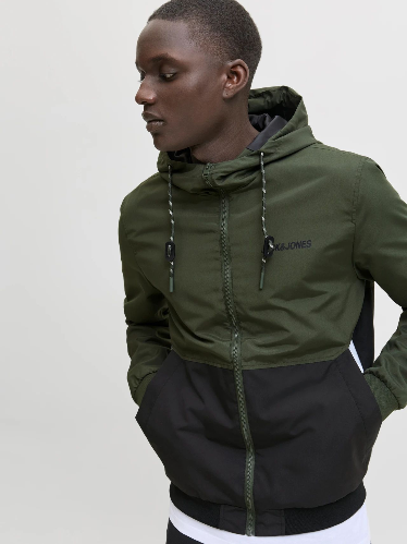 Resim Jack & Jones Jjerush Hood Bomber Noos Erkek Mont 12200208