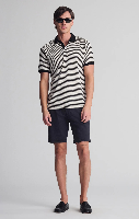 Resim Mavi Çizgili Polo Erkek T-Shirt M0611843-70055