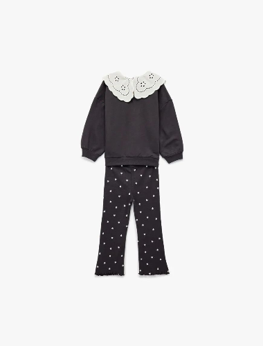 Resim Koton Kız Bebek Sweat Takım 6Wmg10047Ak