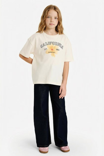 Resim Defacto Kız Çocuk T-shirt G1766A8/ER98