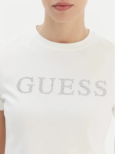 Resim Guess Athleisure  Kadın  T-shirt V6RI20J1314-G027 Octavıa Rn Ss T-Shırt