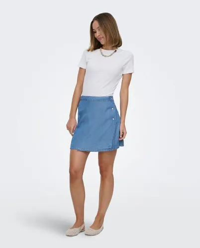 Resim Only Onlcharıs Lıfe Short Wrap Skırt Wvn Cc Kadın Etek 15363986