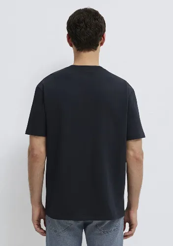 Resim Mavi Erkek T-shirt M0611596-900