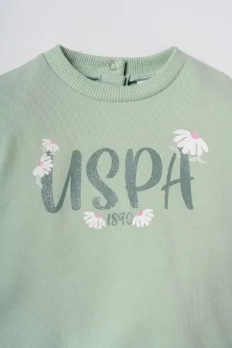 Resim U.S. Polo Assn Bebek Kız Bebek Sweat Takım USB3259